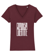 Comunism / Libertate Tricou mânecă scurtă guler V Damă Evoker
