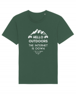 Hello Outdoors The Internet Is Down Tricou mânecă scurtă Unisex Rocker