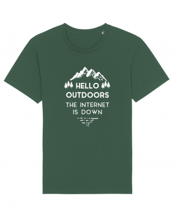 Hello Outdoors The Internet Is Down Bottle Green