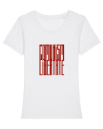 Comunism / Libertate Tricou mânecă scurtă guler larg fitted Damă Expresser