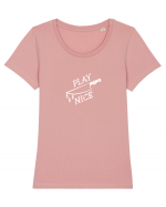 Play nice Tricou mânecă scurtă guler larg fitted Damă Expresser