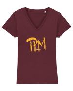 PLM Tricou mânecă scurtă guler V Damă Evoker