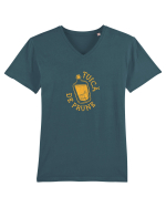 Țuică de prune Tricou mânecă scurtă guler V Bărbat Presenter