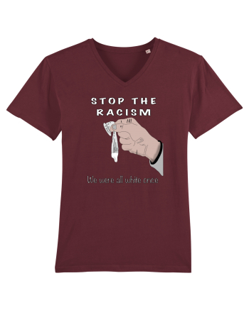 Stop the racism Burgundy