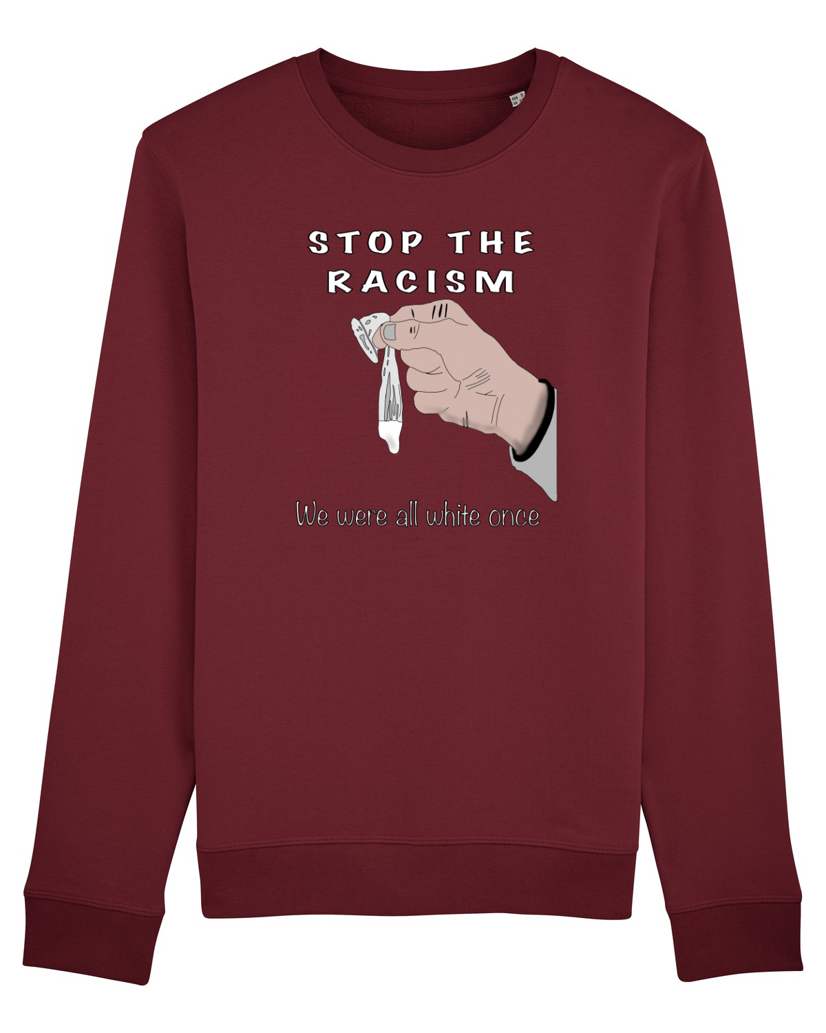 Bluză mânecă lungă Unisex Rise Burgundy