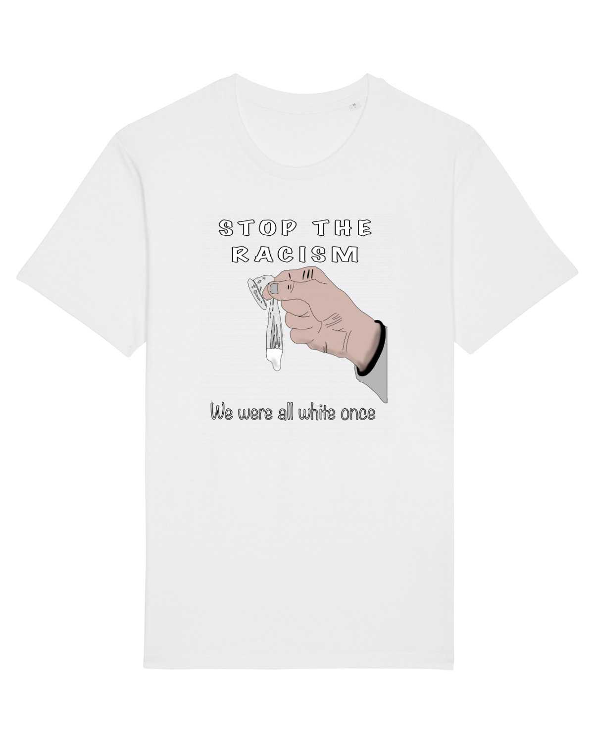 Tricou mânecă scurtă Unisex Rocker White