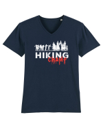 Hiking Champ Zombie Apocalipse Tricou mânecă scurtă guler V Bărbat Presenter