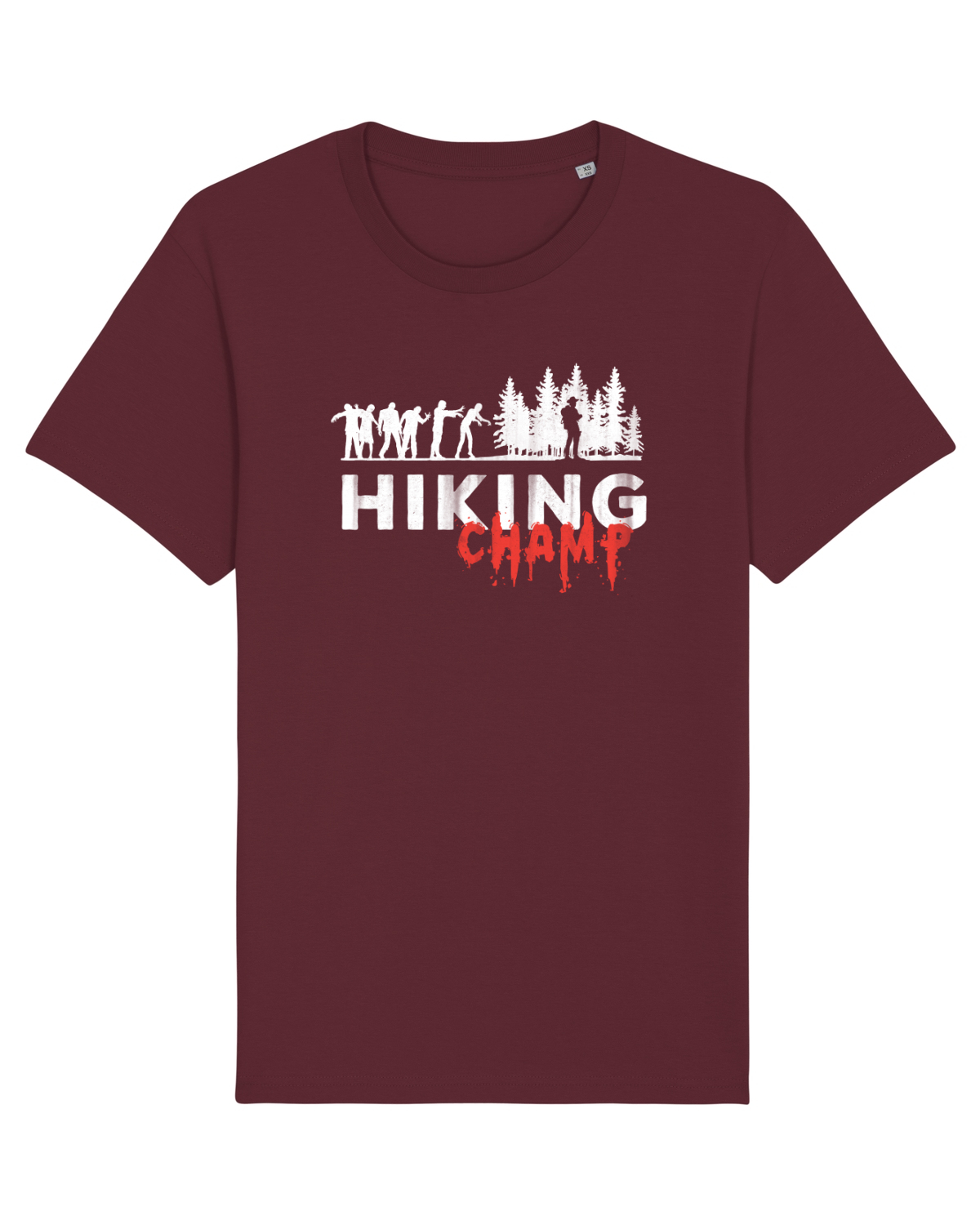 Tricou mânecă scurtă Unisex Rocker Burgundy