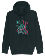 Astronaut Space Octopus Fight Hanorac cu fermoar Unisex Connector