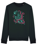 Astronaut Space Octopus Fight Bluză mânecă lungă Unisex Rise