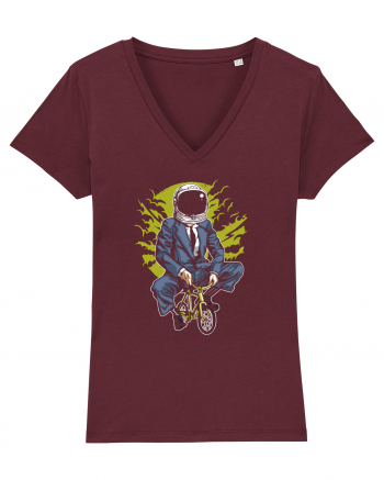 Office Astronaut Biker Burgundy