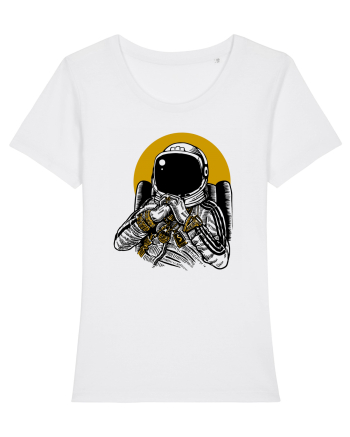 Golden DJ Astronaut White