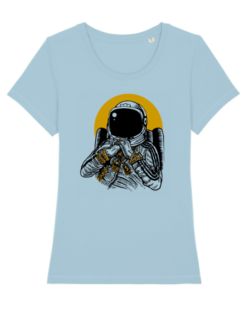 Golden DJ Astronaut Sky Blue