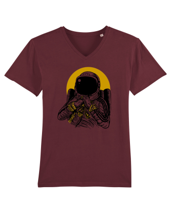 Golden DJ Astronaut Burgundy