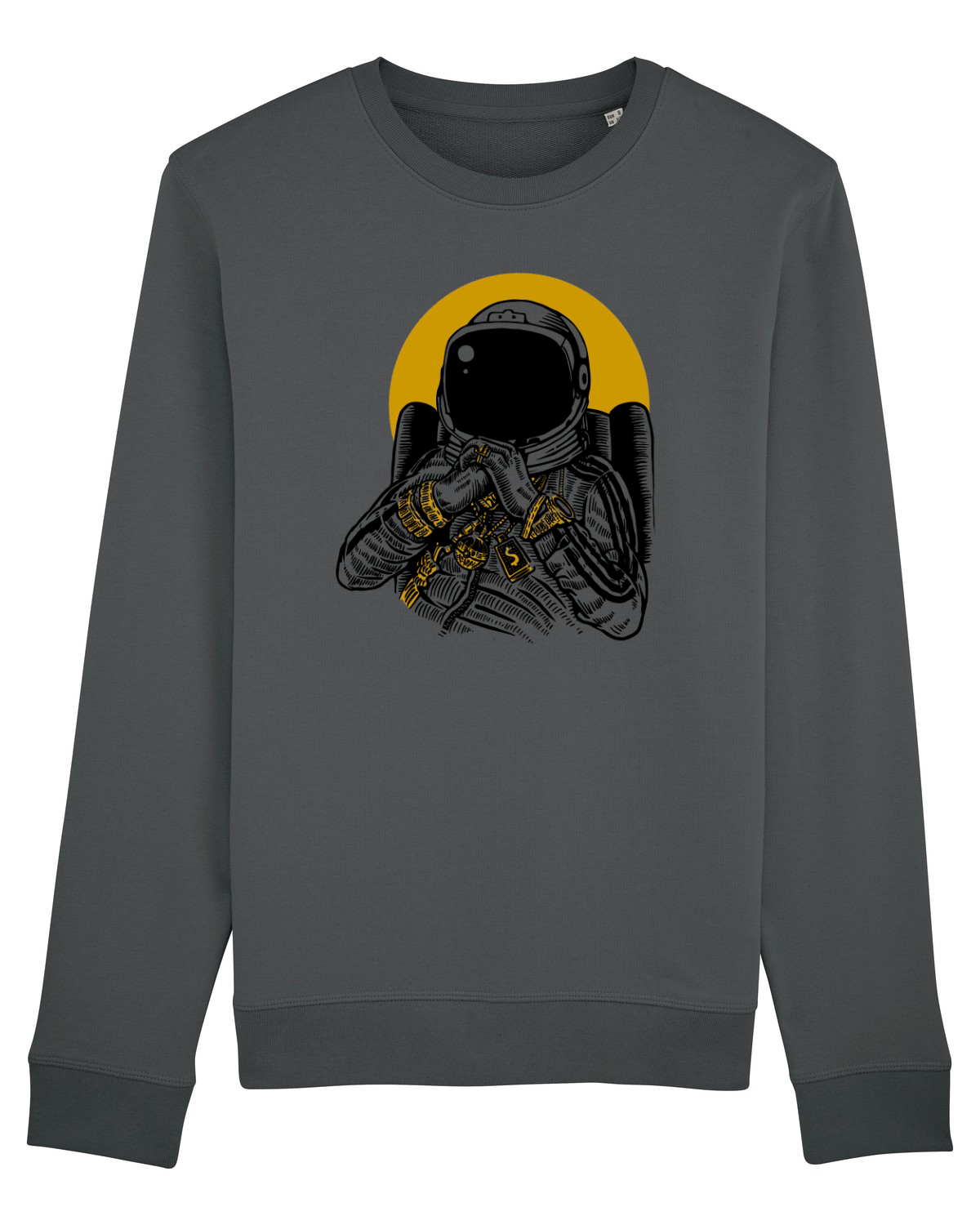 Bluză mânecă lungă Unisex Rise Anthracite