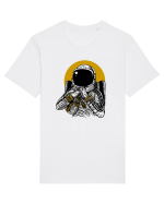 Golden DJ Astronaut Tricou mânecă scurtă Unisex Rocker