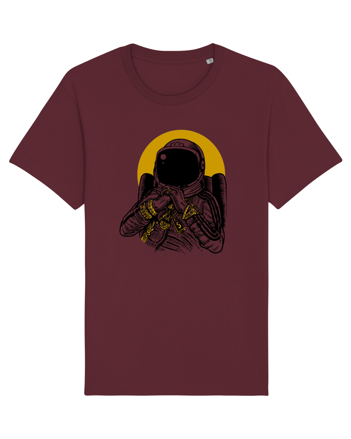Tricou mânecă scurtă Unisex Rocker Burgundy