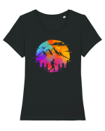 Singur pe Cărări de Munte Tricou mânecă scurtă guler larg fitted Damă Expresser