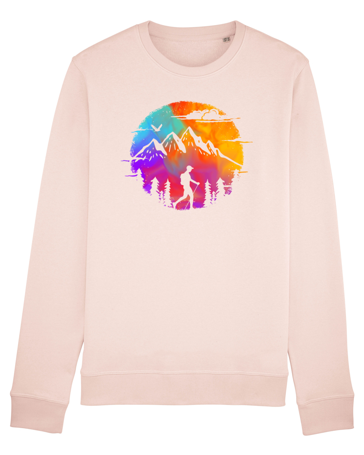Bluză mânecă lungă Unisex Rise Candy Pink