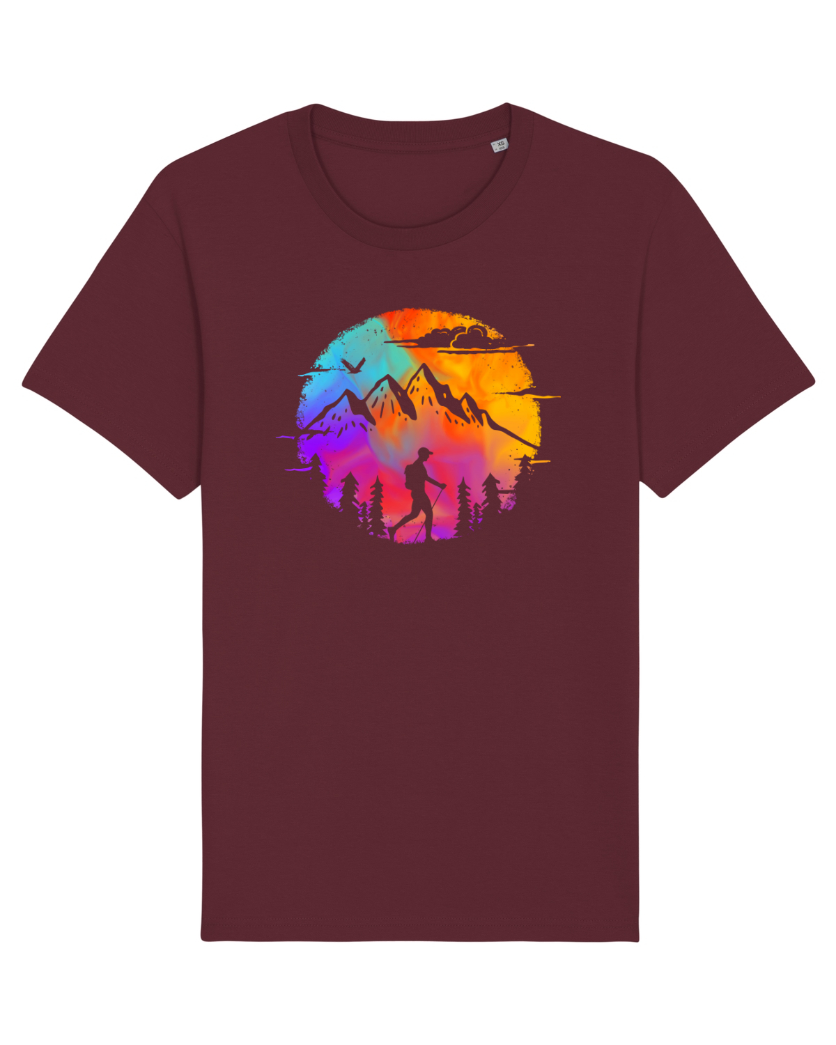 Tricou mânecă scurtă Unisex Rocker Burgundy