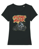 Flame Racer Tricou mânecă scurtă guler larg fitted Damă Expresser