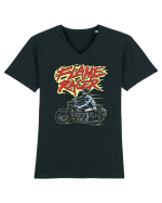 Flame Racer Tricou mânecă scurtă guler V Bărbat Presenter