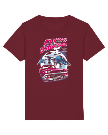 Flying Saucers Vintage Car Burgundy
