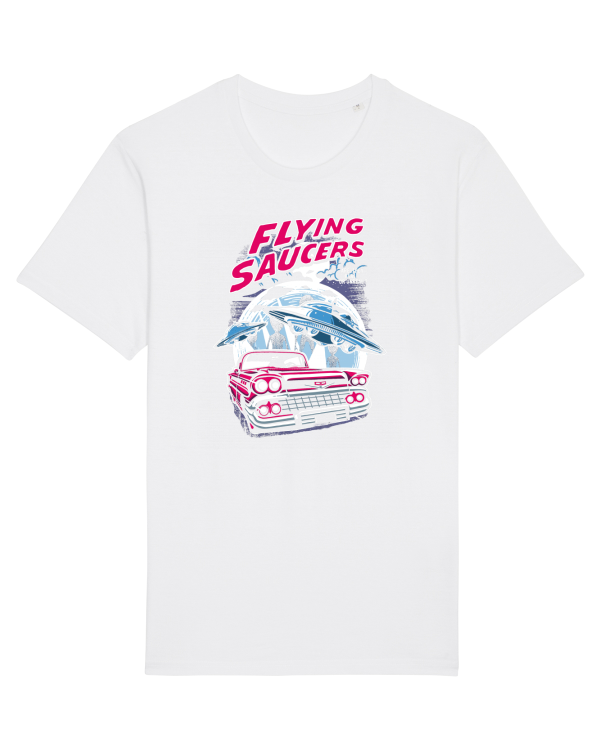Tricou mânecă scurtă Unisex Rocker White