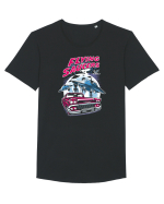 Flying Saucers Vintage Car Tricou mânecă scurtă guler larg Bărbat Skater