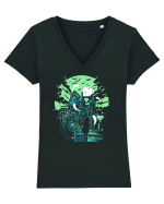 Haunted House Tricou mânecă scurtă guler V Damă Evoker