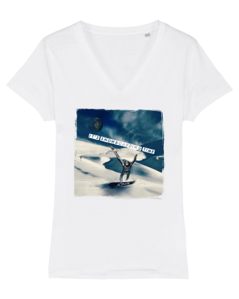 snowboarding time White