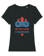 Game Changer Tricou mânecă scurtă guler larg fitted Damă Expresser