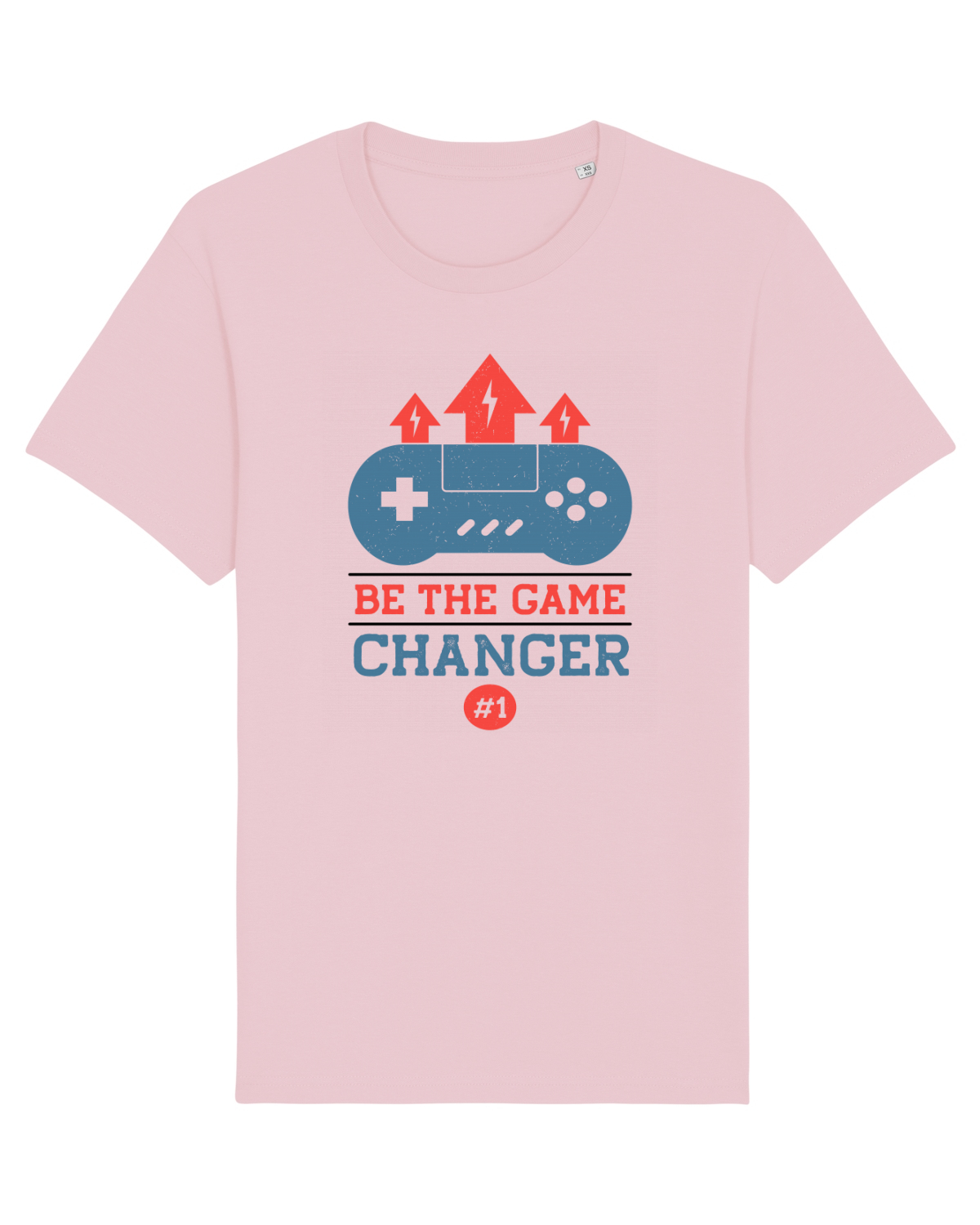 Tricou mânecă scurtă Unisex Rocker Cotton Pink