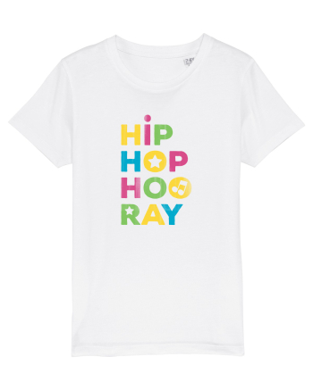 HIP HOP Hooray Retro Style White