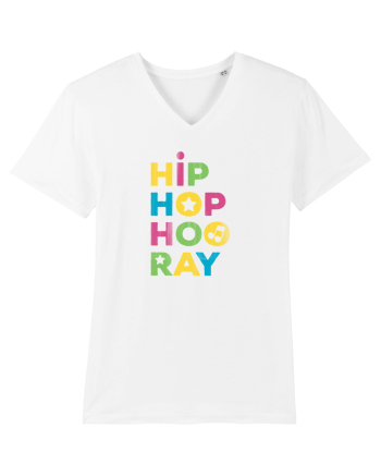 HIP HOP Hooray Retro Style White