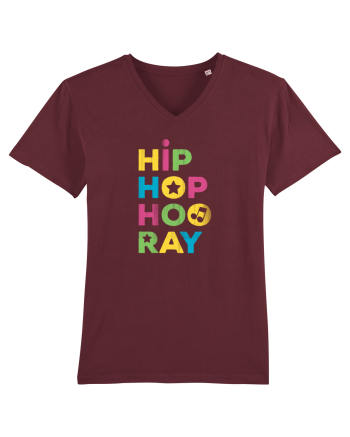 HIP HOP Hooray Retro Style Burgundy