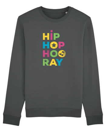 HIP HOP Hooray Retro Style Anthracite