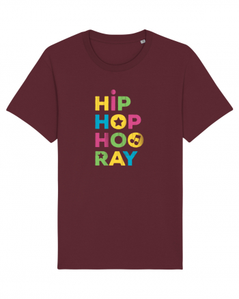 HIP HOP Hooray Retro Style Burgundy