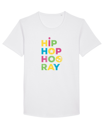 HIP HOP Hooray Retro Style White