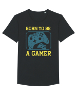 Born To Be A Gamer Tricou mânecă scurtă guler larg Bărbat Skater