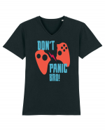 Don't Panic Bro Tricou mânecă scurtă guler V Bărbat Presenter