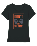 Don't Quit The Game Tricou mânecă scurtă guler larg fitted Damă Expresser