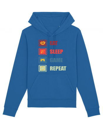 Eat Sleep Game Repeat Royal Blue