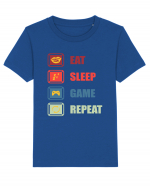 Eat Sleep Game Repeat Tricou mânecă scurtă  Copii Mini Creator