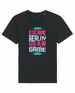 Escape Reality And Play Game Tricou mânecă scurtă Unisex Rocker