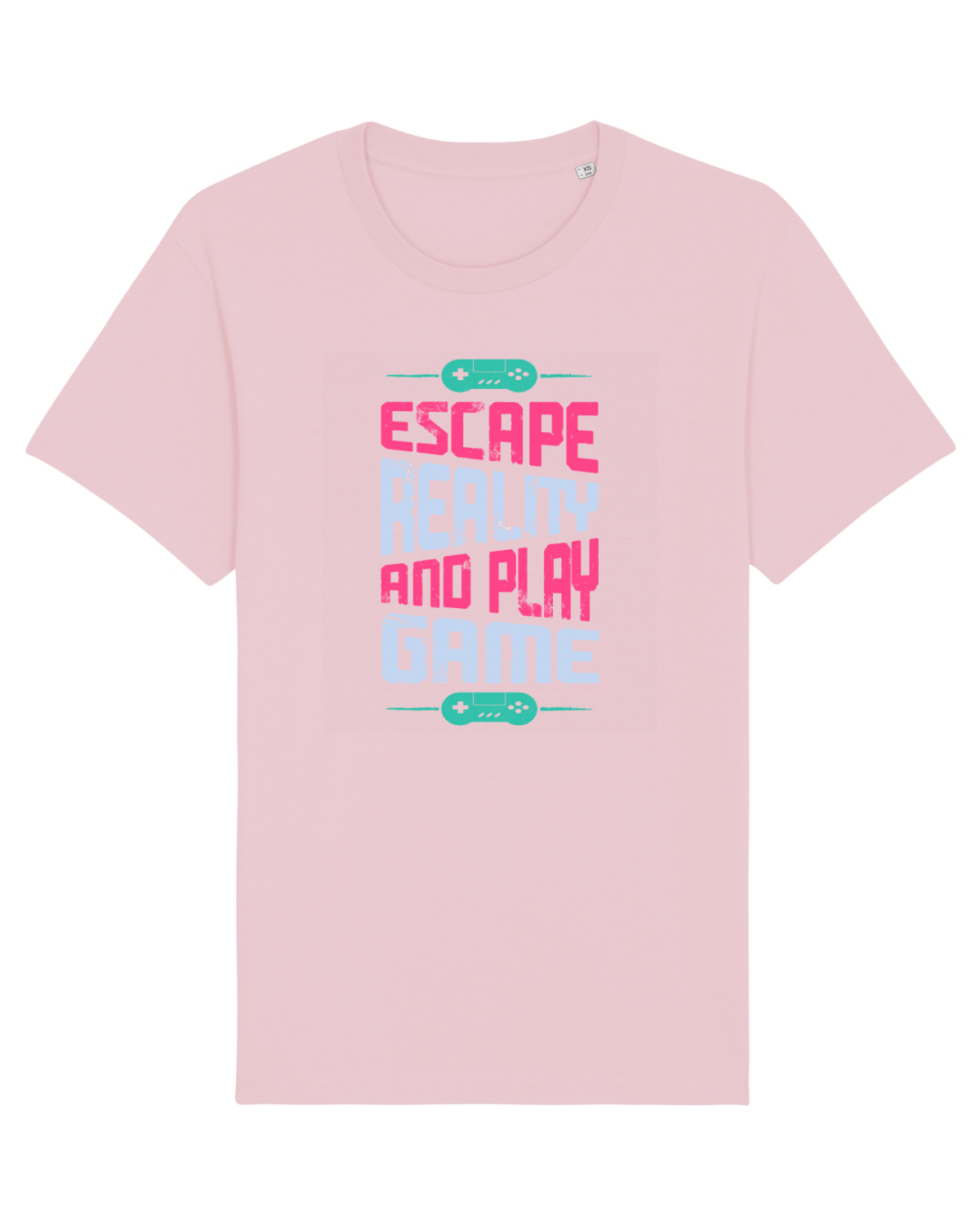 Tricou mânecă scurtă Unisex Rocker Cotton Pink