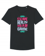 Escape Reality And Play Game Tricou mânecă scurtă guler larg Bărbat Skater