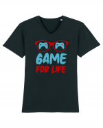 Game For Life Tricou mânecă scurtă guler V Bărbat Presenter