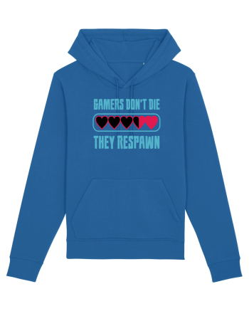 Gamers Don't Die, They Respawn Royal Blue