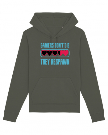 Gamers Don't Die, They Respawn Khaki